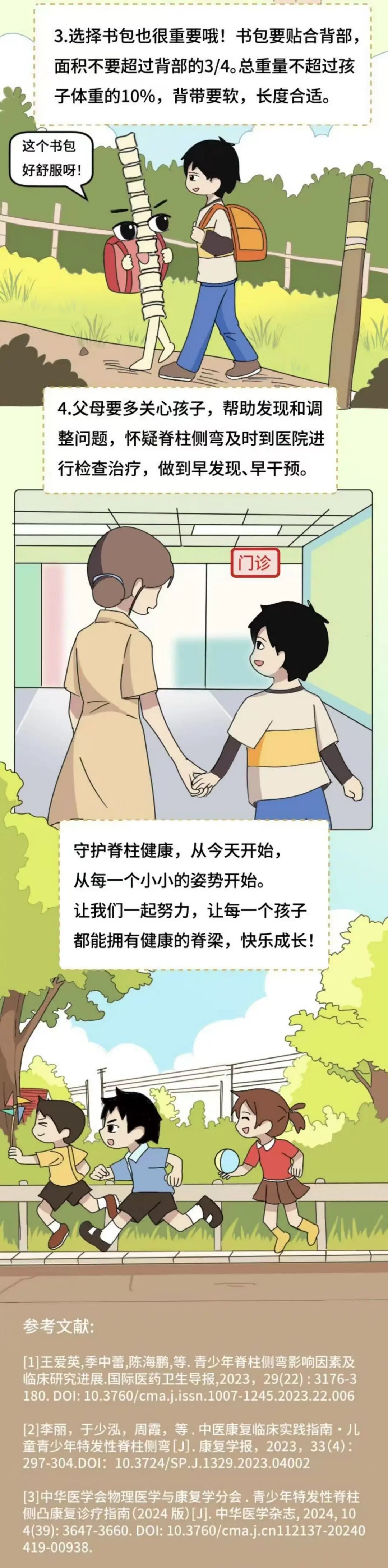 图文组一等奖《挺起脊梁的小朋友：小直的健康“脊”密》