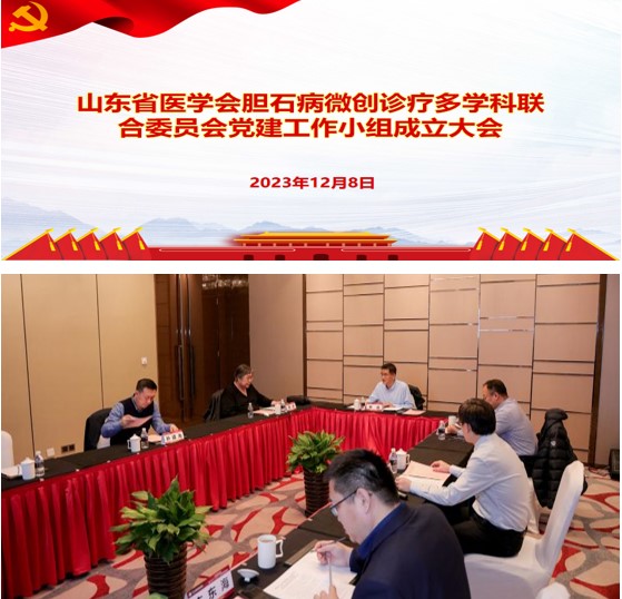 山东省医学会胆石病微创诊疗多学科联合委员会党建工作小组召开成立大会