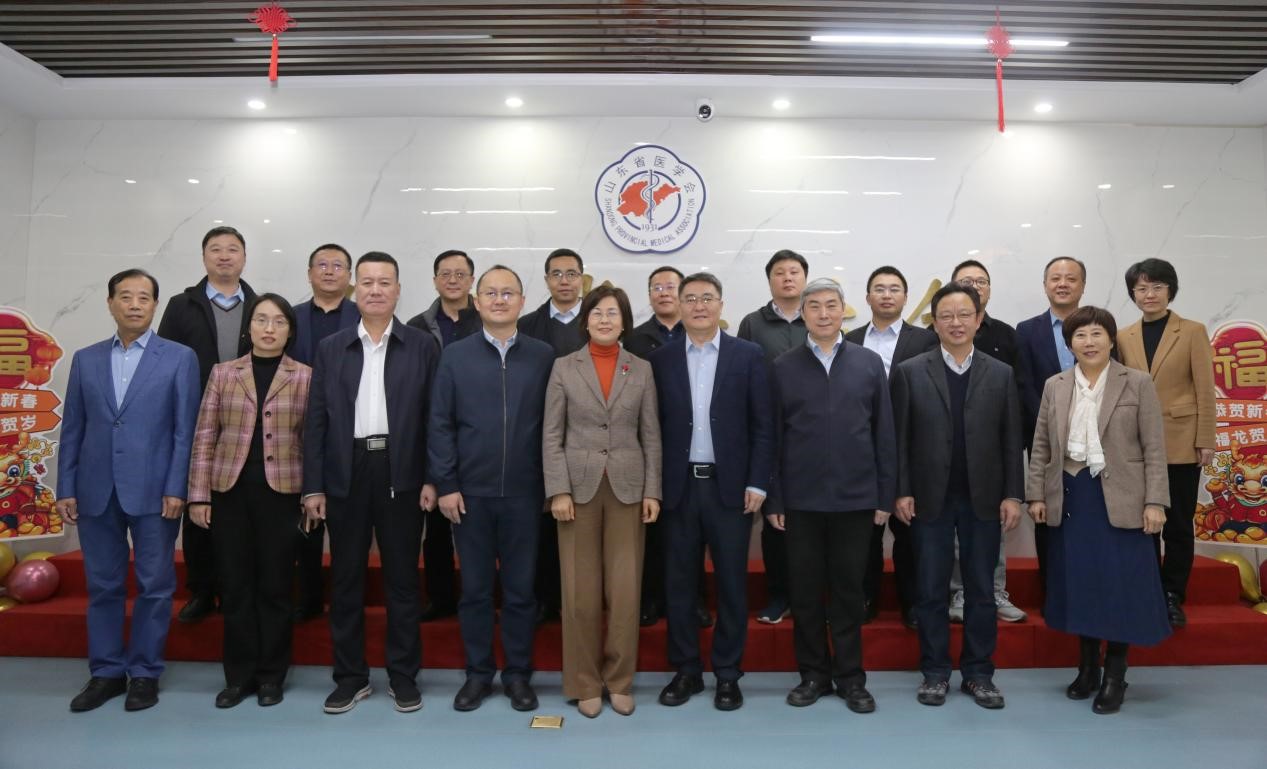 海南省医学会会长周长强一行来山东省医学会考察交流工作
