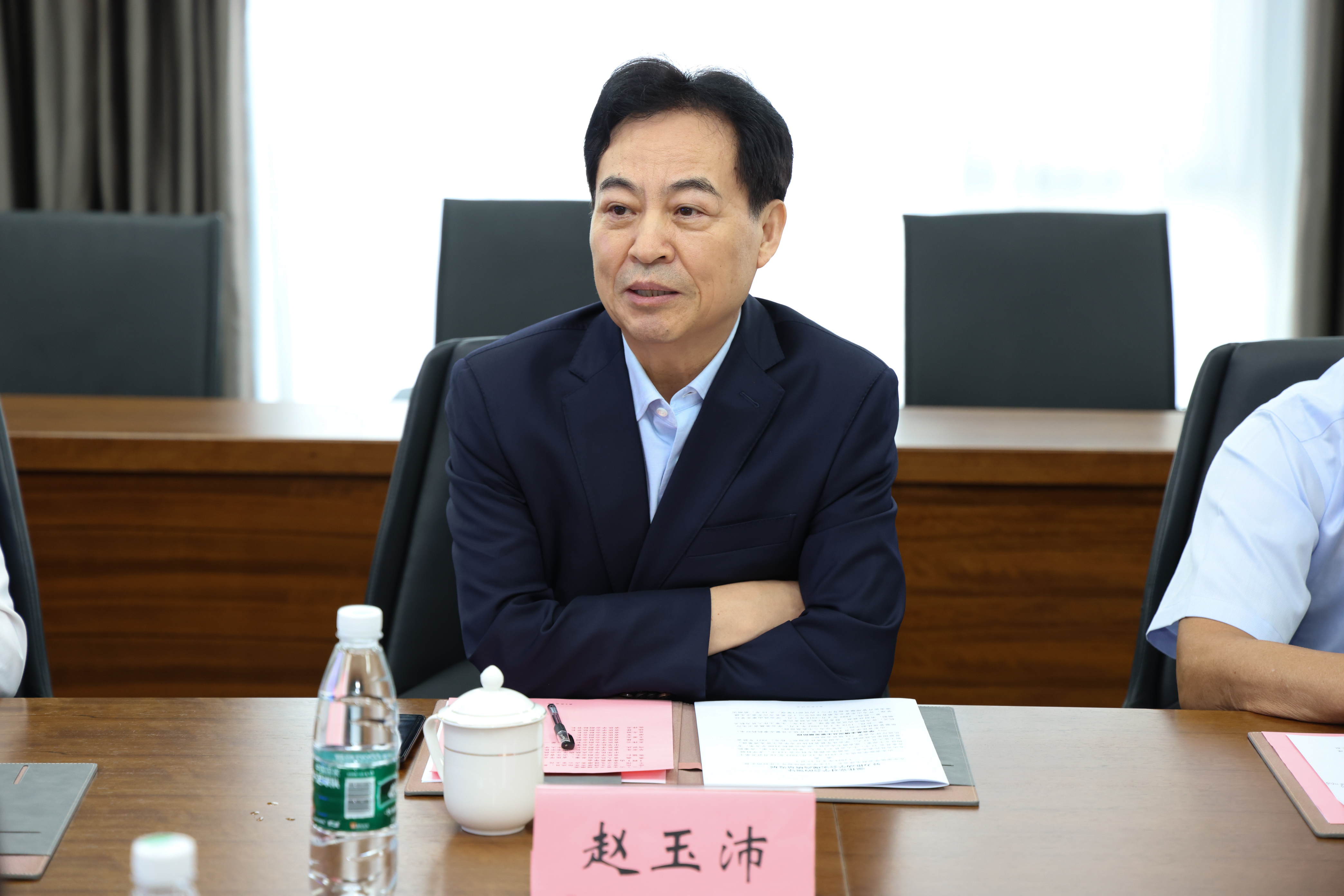 中华医学会会长赵玉沛院士一行来 山东省医学会调研指导工作